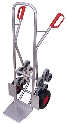 Aluminium - Treppenkarre mit 2 fünfarmigen Radsternen (L)